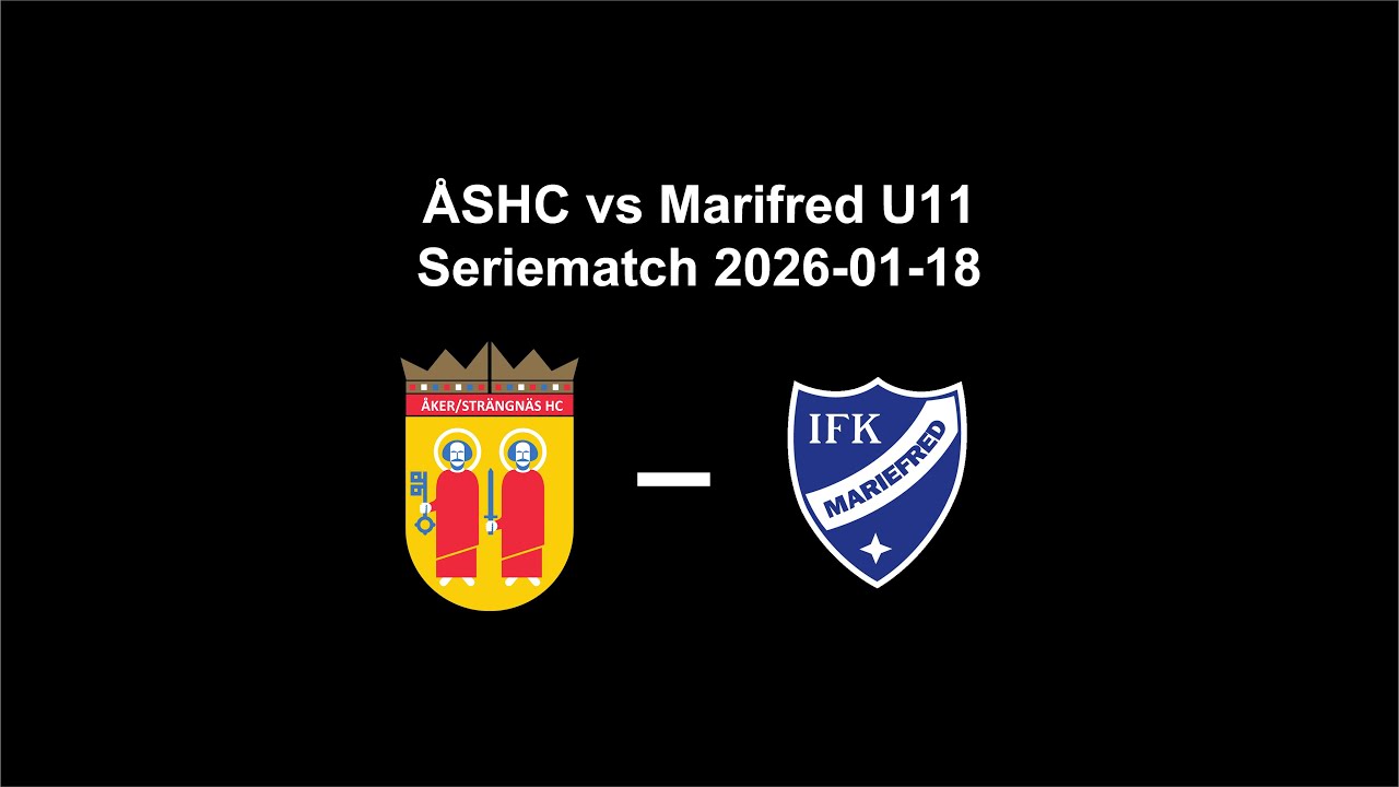 Åker Strängnäs HC möter Mariefred 2026-01-18 U11