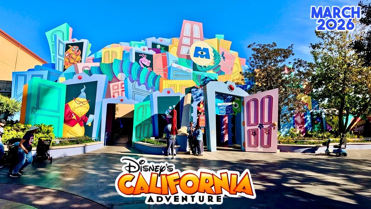 Disney California Adventure Food & Wine Festival 2026 Walkthrough | Chef Goofy + Monsters Inc Ride