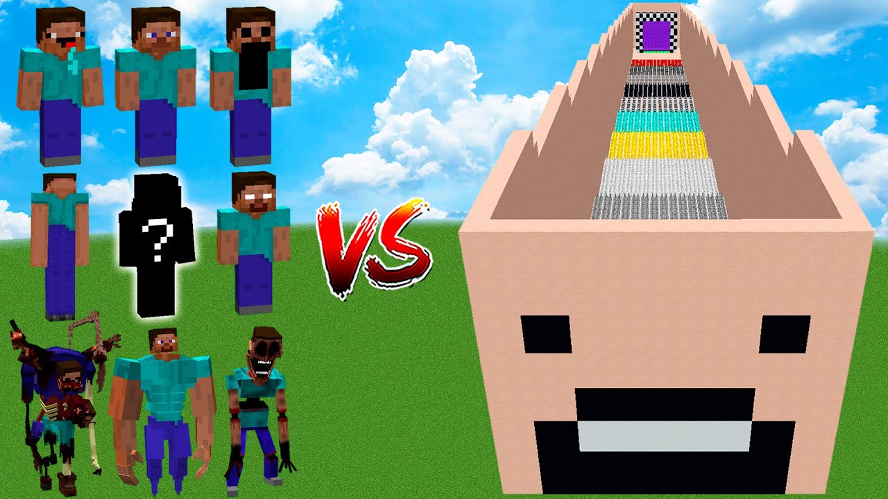 Which STEVE mobs is immortal in Minecraft Notch Head?