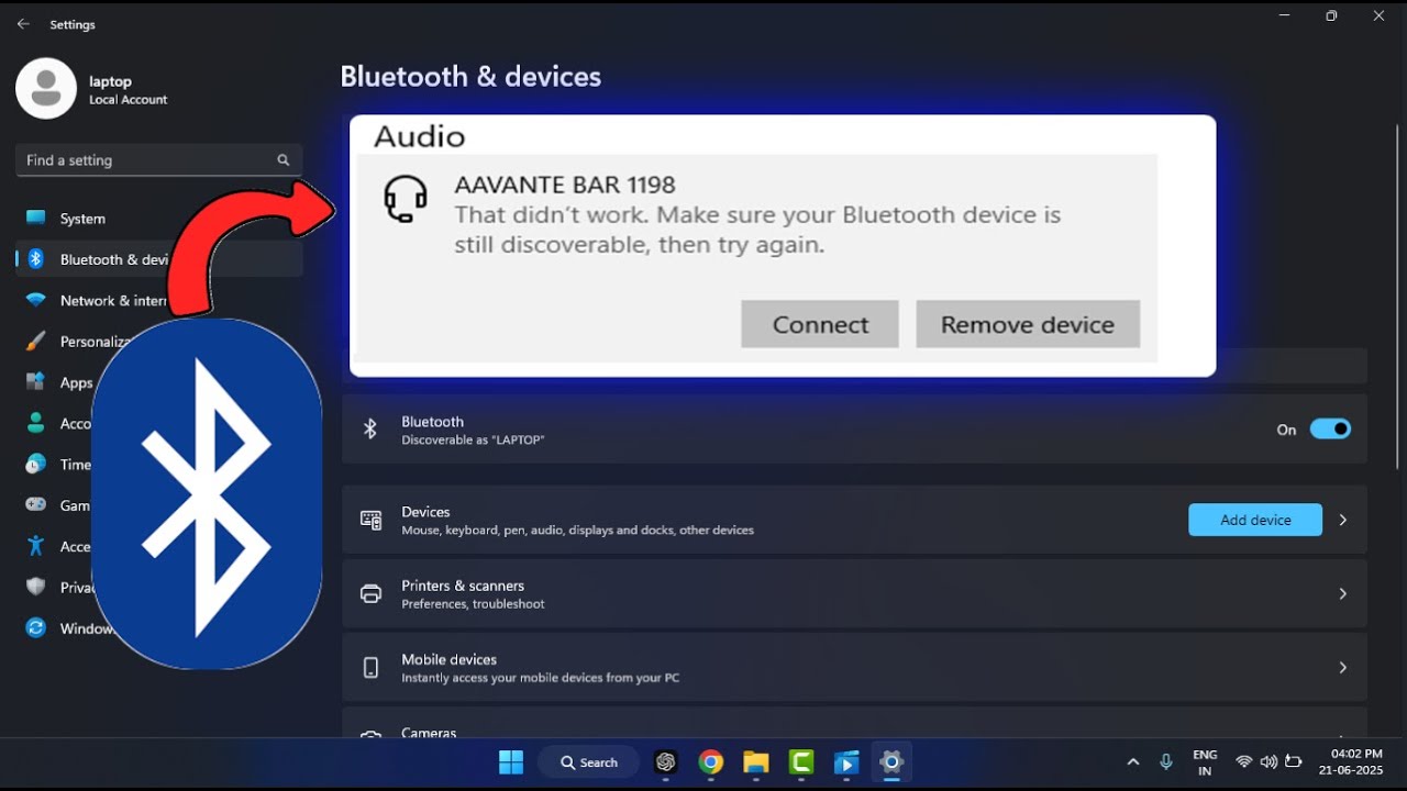 Fix 'That Didn't Work, Make Sure Your Bluetooth Device Is Discoverable' Error | Windows 10/11