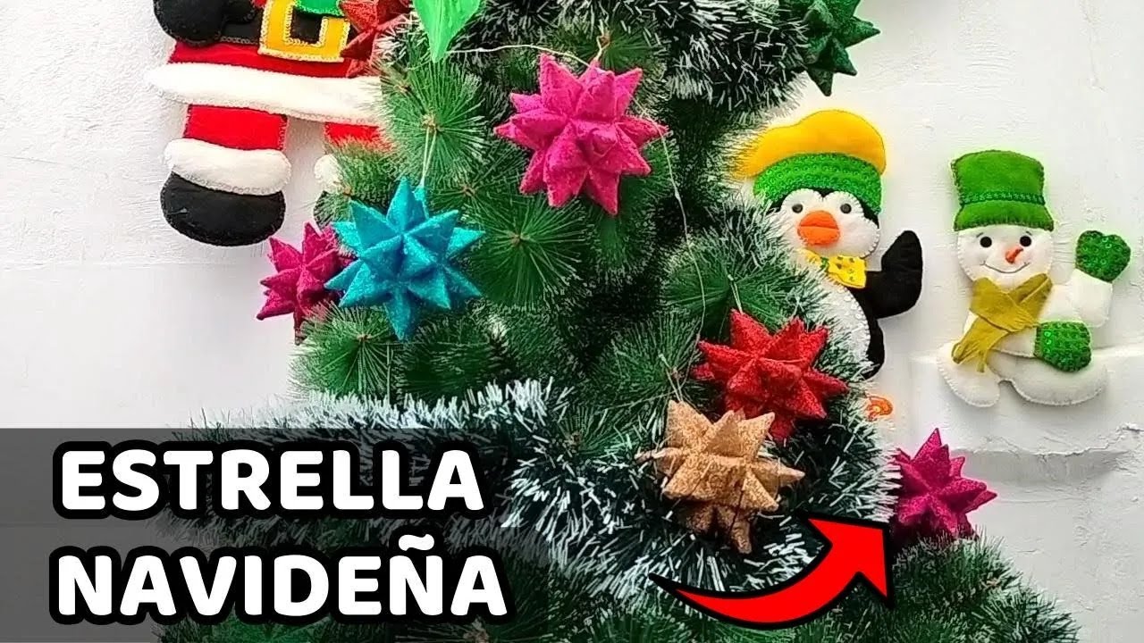 Cómo Hacer  Estrellas Navideñas ⭐🎄 | Manualidades de Navidad Fáciles Paso a Paso 🌟✨