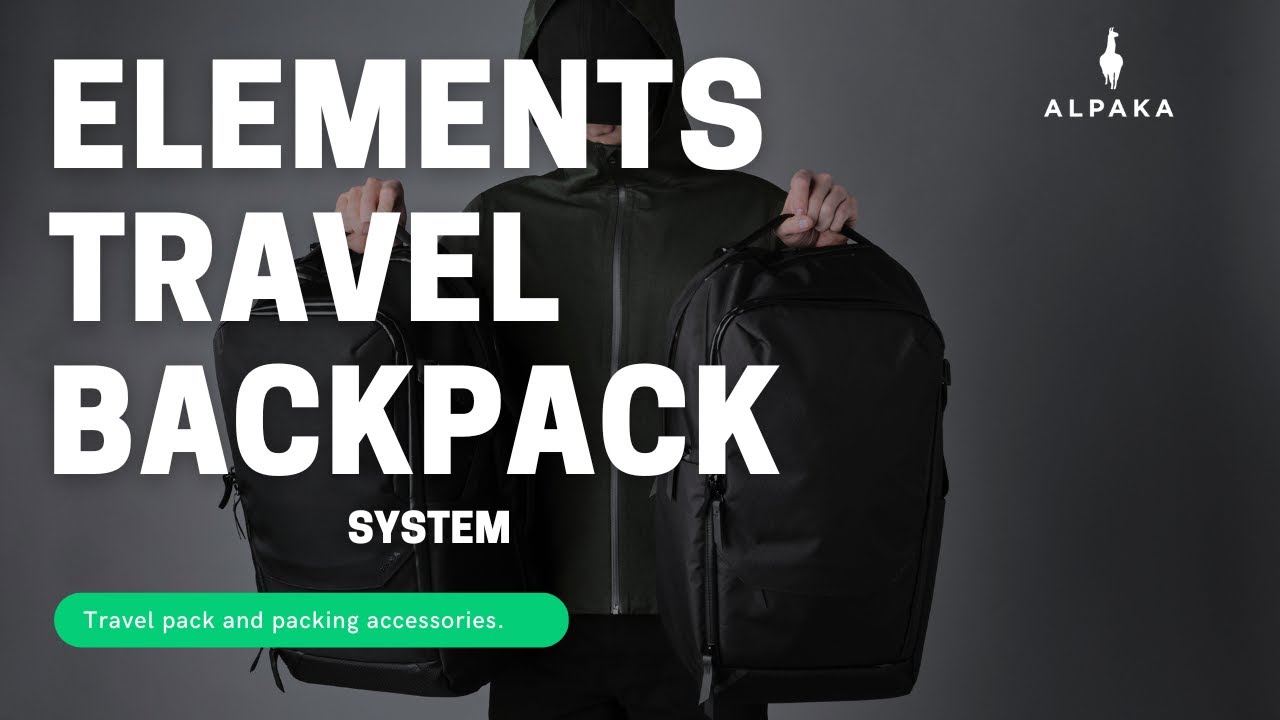 Elements Travel Backpack System by ALPAKA #alpakagear #keepmovingforward #travel