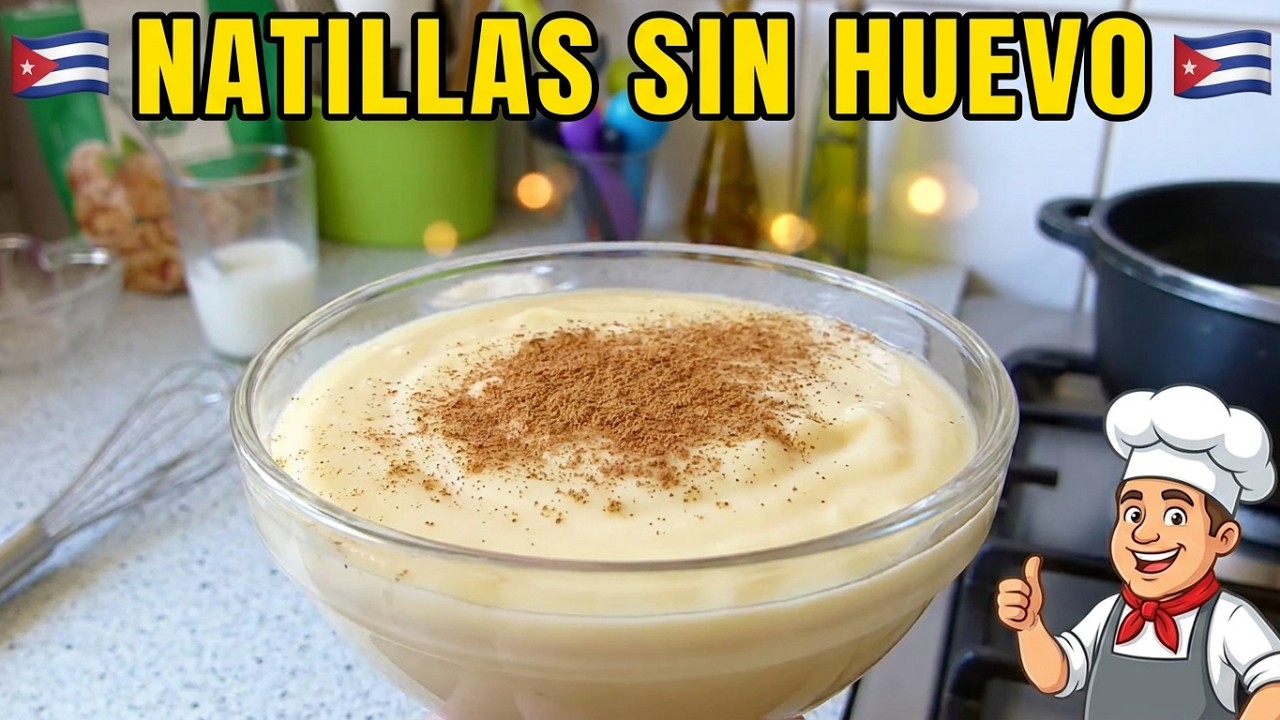 Natillas de Maizena sin huevo