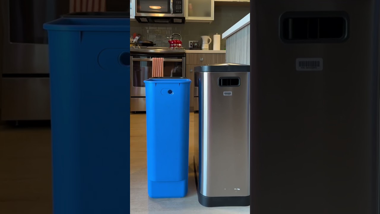 Simplehuman 45L Butterfly Lid Trash Can Review | Kitchen Step Can | Susye Weng-Reeder