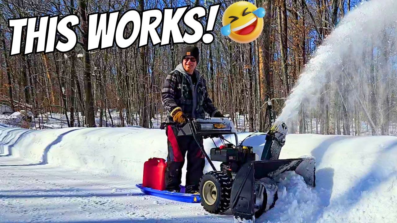 I Turned My Snowblower Into a Sled Ride (This Actually Worked)