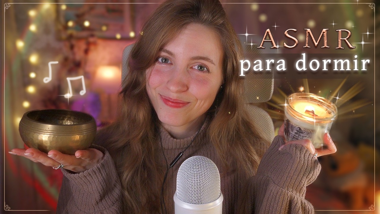 ASMR ✧ Успокой свой разум перед сном 🌟 Свеча, исцеляющая музыка и небесная песня 🌟