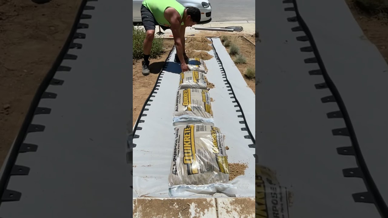 DIY Stepping Stone Walk Way #steppingstone #DIY #walkway
