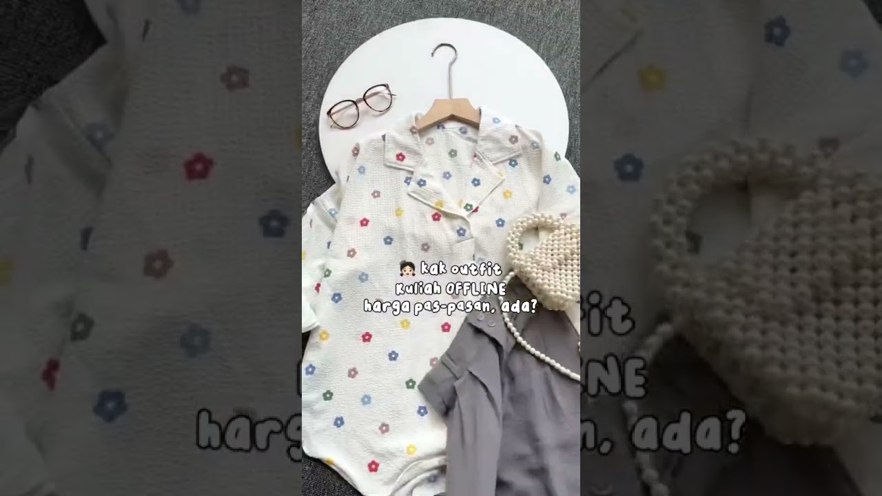 Rekomendasi Outfit Kuliah Offline Check✨ OOTD Remaja Kekinian #ootd #outfit