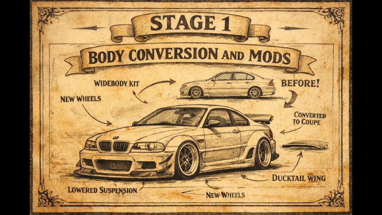 NUNU 1/24 BMW E46 Build Stage 1