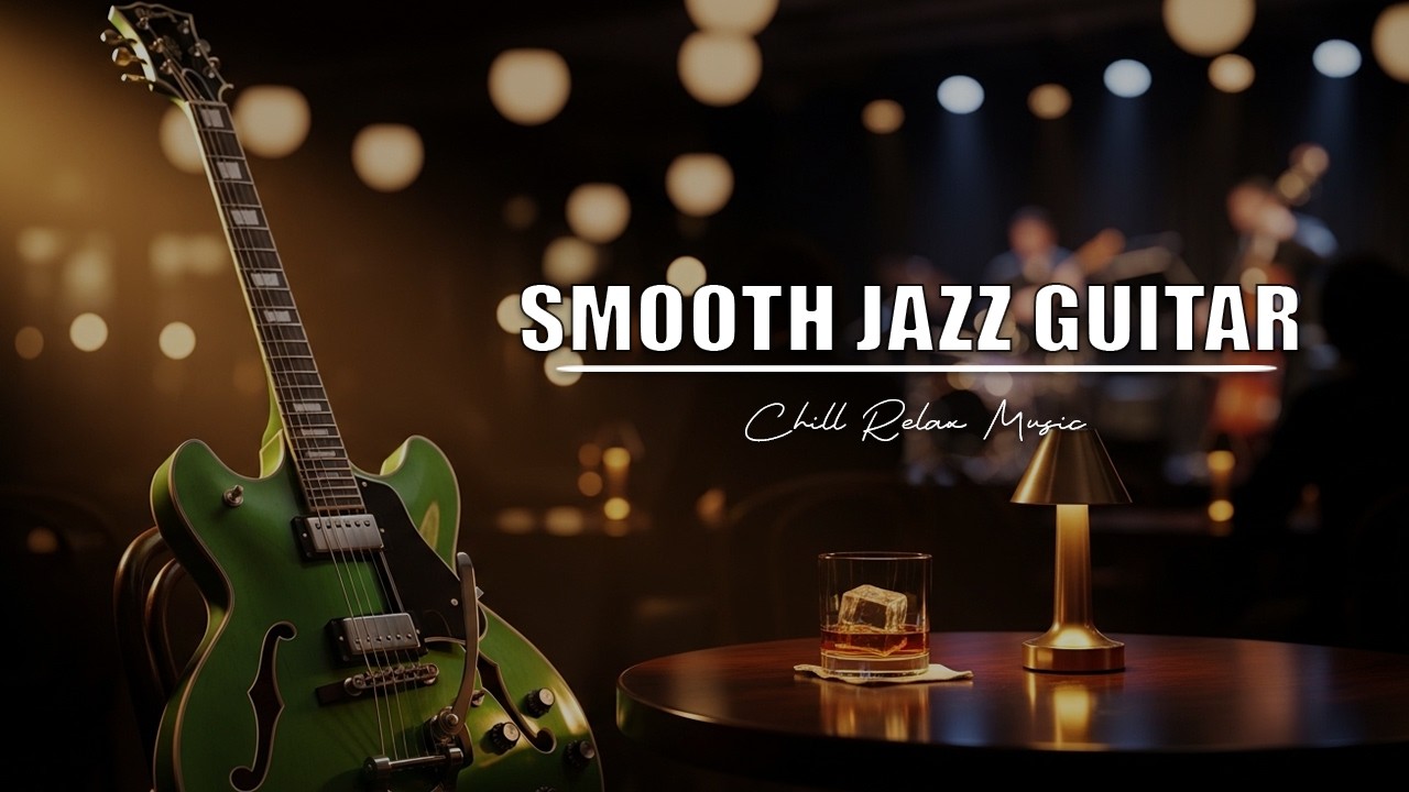Smooth Jazz Guitar Music - Cool Cafe Vibes • Relaxing Guitar Music for Cafe, Study & Work