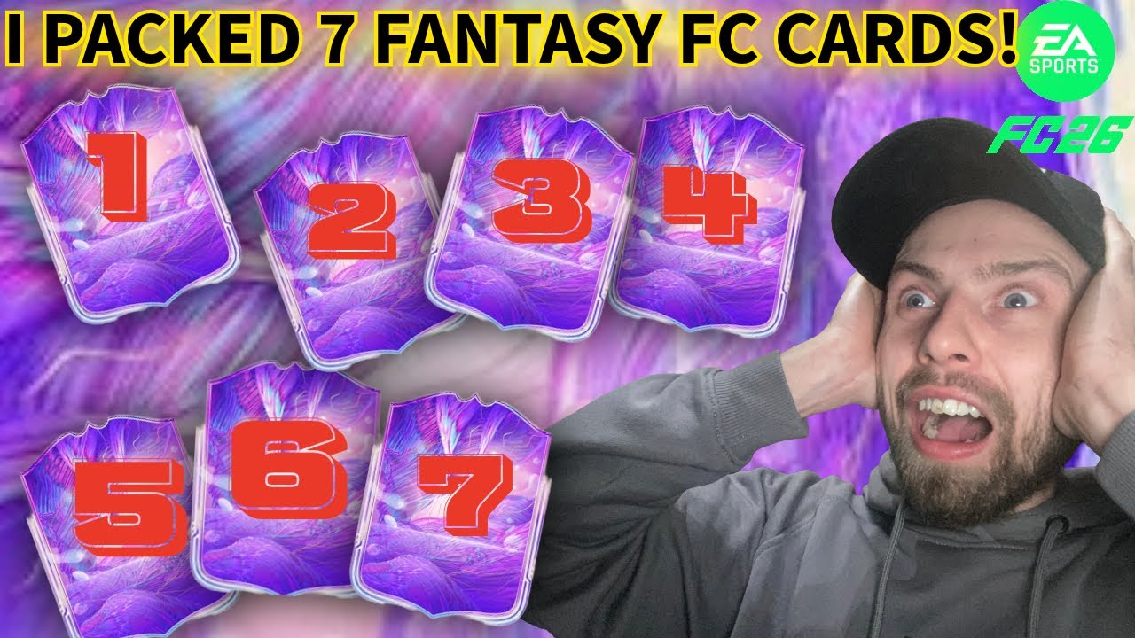 I PACKED 7 FANTASY FC CARDS! 🔥 FC26 ULTIMATE TEAM PACK OPENING!