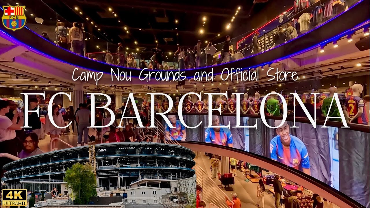 2026 Camp Nou Shopping Tour | Biggest FC Barcelona Store | 4K