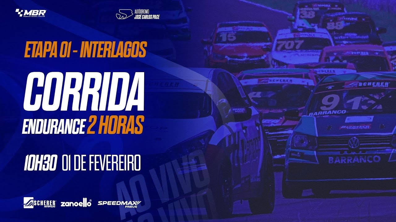 [AO VIVO] Corrida Endurance 2H - 1ª Etapa – Interlagos/SP | Marcas Brasil Racing 2026