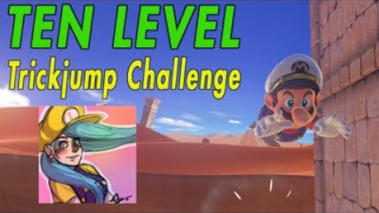 10 Level Super Mario Odyssey TrickJump Challenge! (Featuring MayroSMM)