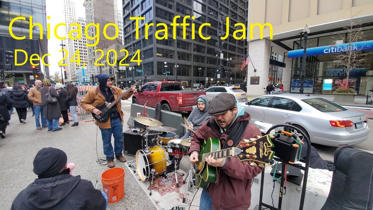 The Chicago Traffic Jam Band in downtown #Chicago #Illinois #USA (Dec 24 , 2024)