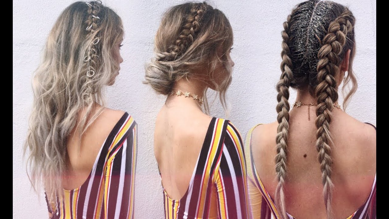 3 FESTIVAL HAIRSTYLES ☆