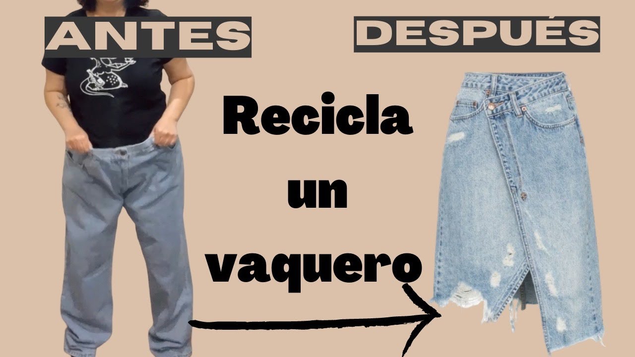 Transforma un pantalón vaquero en una falda