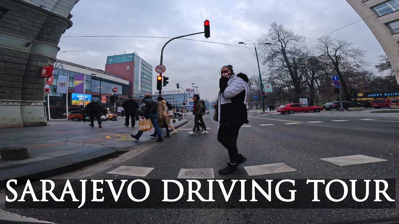 CAR DRIVE AROUND THE CITY | 4K 60fps | Sarajevo | HYPERVIEW