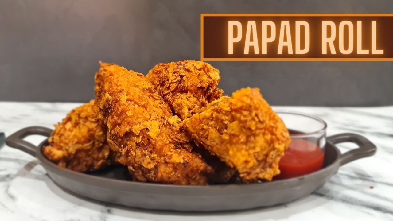 PAPAD ROLL | Crunchiest roll ever | Quick Recipe | Holi special | Nidhi's FoodTube