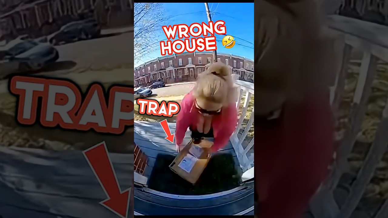 Craziest Porch Pirate has Instant Karma moment... chose the wrong house!
