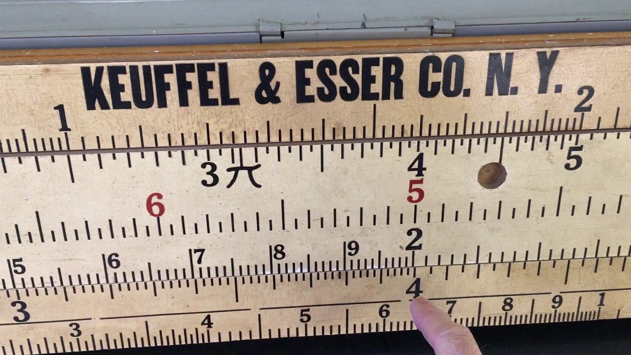 Logarithmic scale: the slide rule