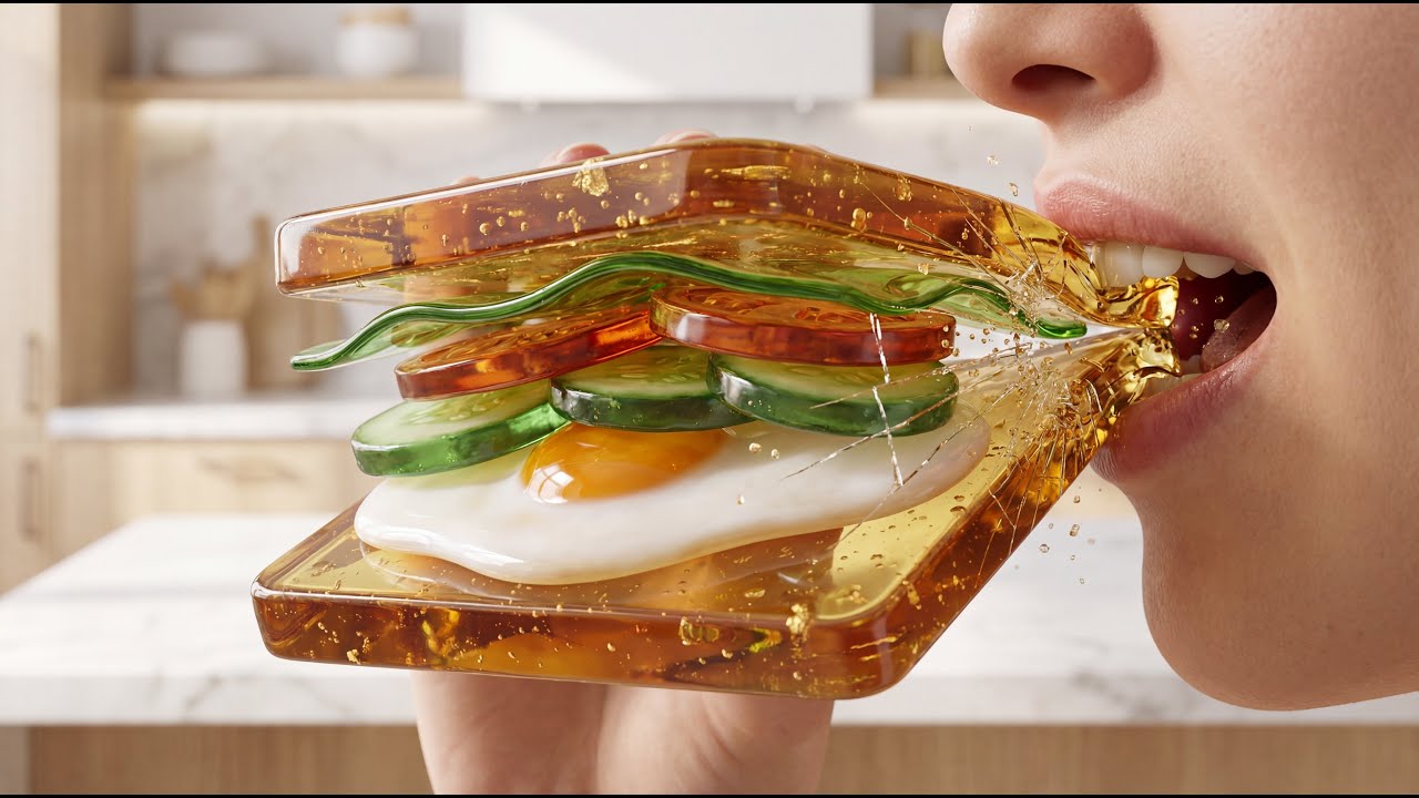 I Turned a Sandwich Into Pure Glass… And Bit It 🥪💎