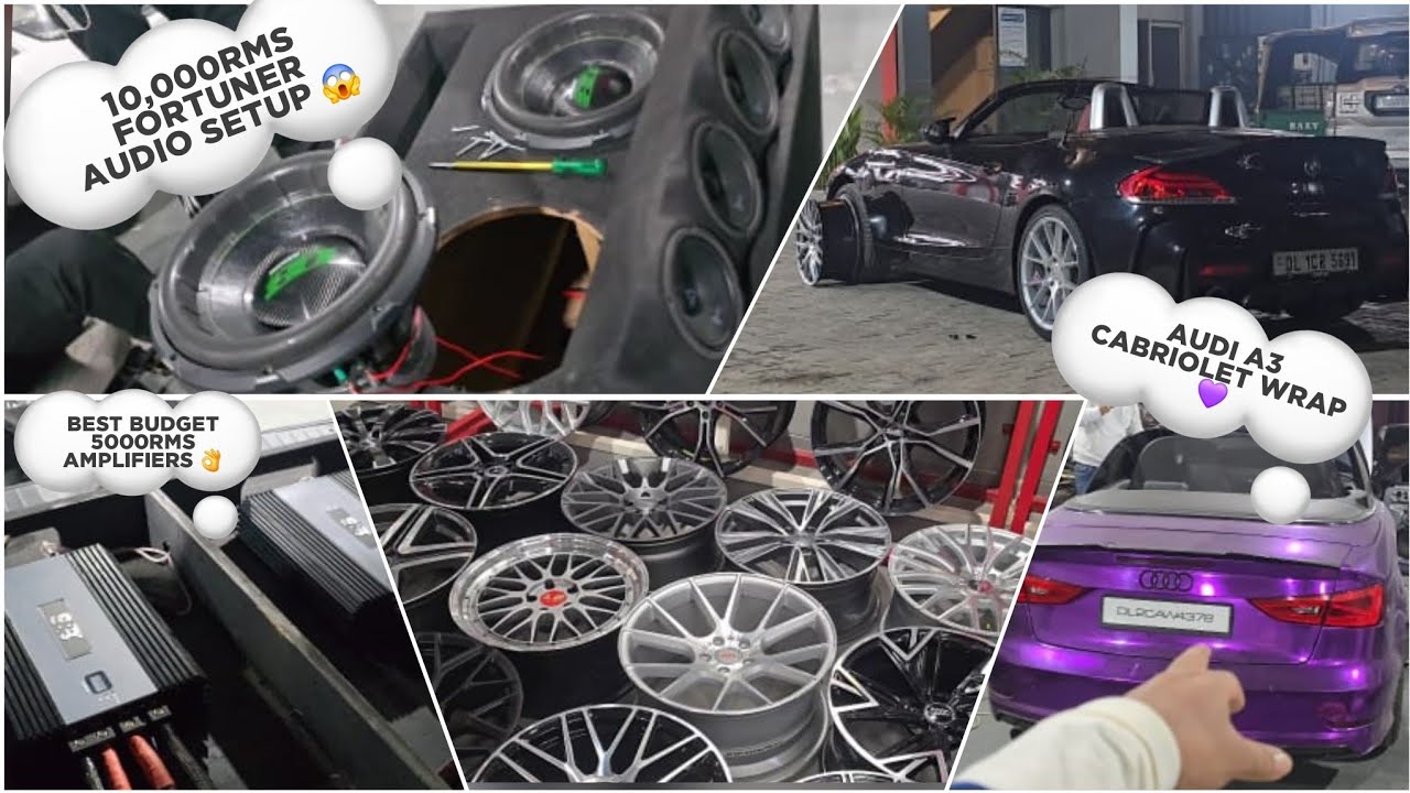 THAR ROXX MUSIC  SYSTEM UPGEADE BMW ALLOY WHEELS 20 INCH STAGE 2 TUNE POPS & BANGS FORTUNER     
