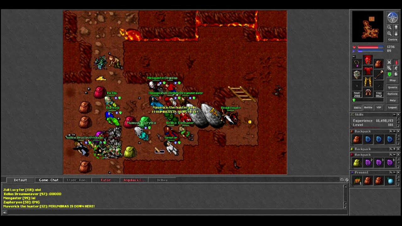Old Tibia - Knightmare & POI [7.9 Test Server 2006]