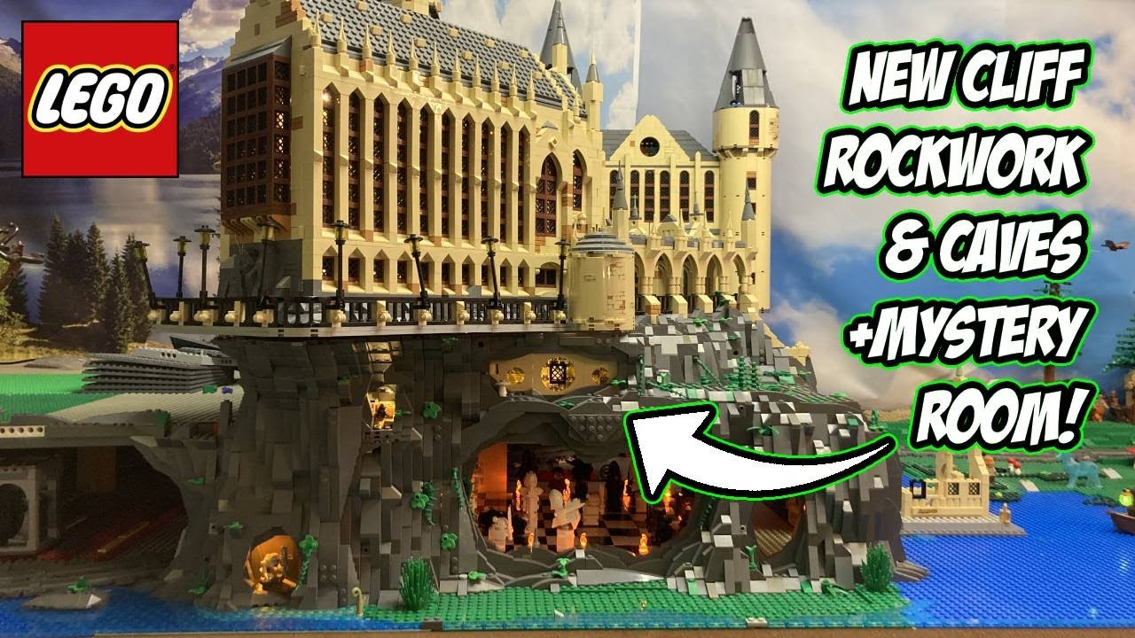 New Rockwork & Caves + Mystery Room! Building Lego Hogwarts Part 15!