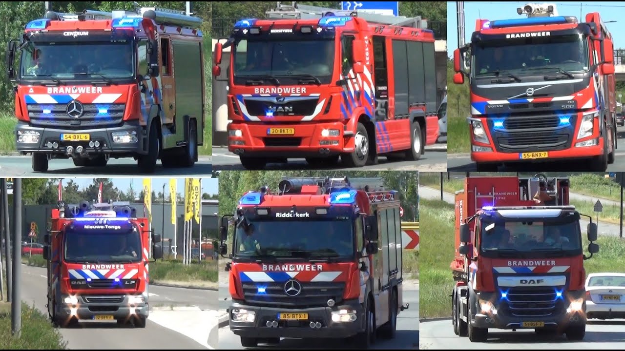 (GRIP2) (PRIMEURS)  Vele hulpdiensten met spoed naar een zeer grote industriebrand in Vlaardingen