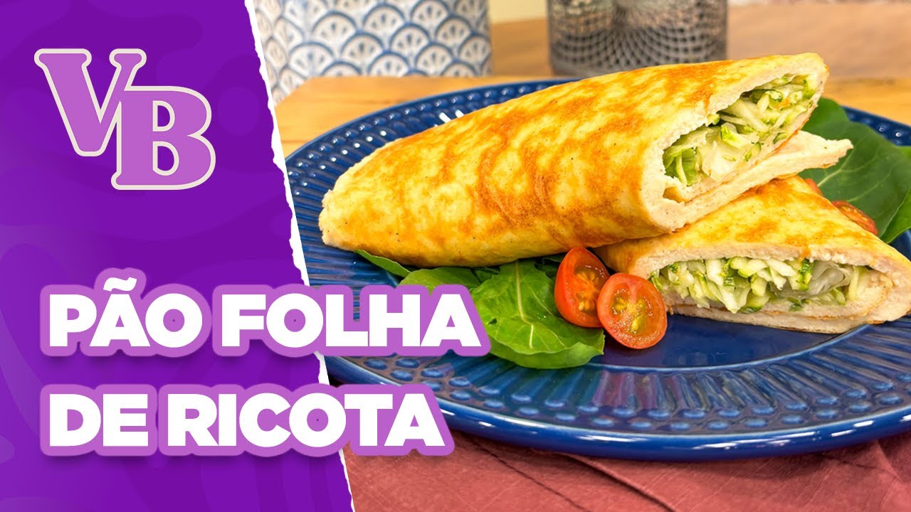 Pão folha de ricota recheado com atum, rúcula e tomate - Você Bonita (12/08/2024)
