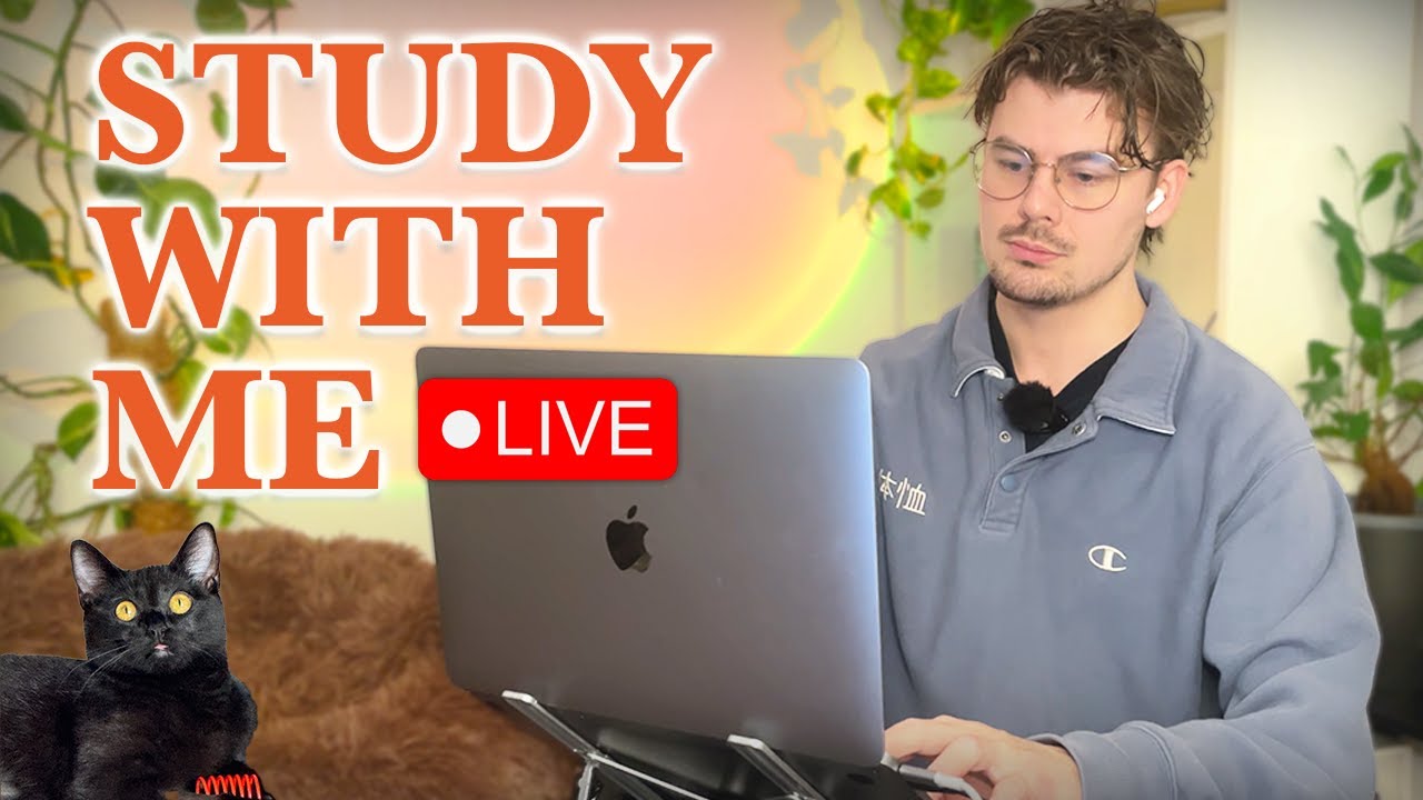Study With Me LIVE 🚀 12-HOURS — Deep Focus (50/10 Pomodoro) | Cozy UK Rain, No Distractions!