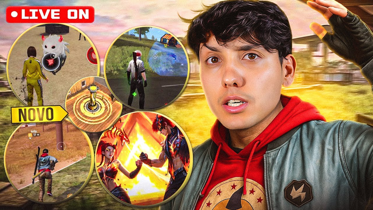LIVE ON 🔴TESTANDOOO TUDO DA NOVA ATUALIZA&Ccedil;AO   🔥FREE FIRE AO VIVO 👻 ONEXT 👻