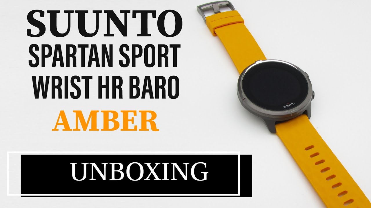 Suunto Spartan Sport Wrist HR Baro Amber Unboxing HD (SS050000000)