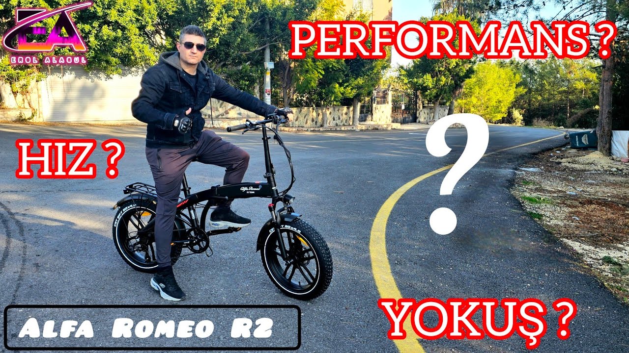 Alfa Romeo R2 Elektrikli Bisiklet Hız ve Yokuş Performans, Gaz kolu,Parmak gazı montajı 