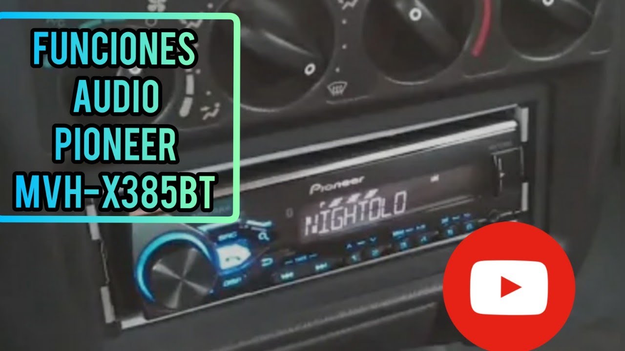 Como ajustar y ecualizar audio autoestéreo Pioneer MVHX385BT #pioneer #caraudio