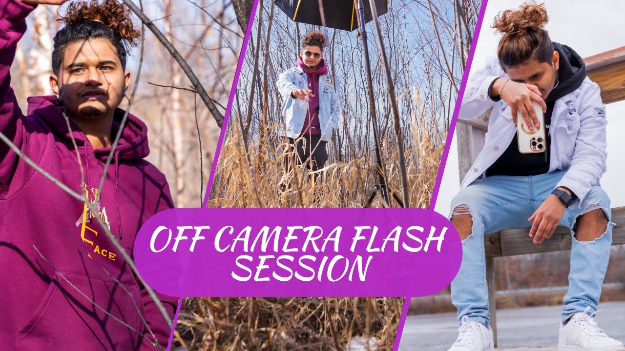 One Light Setup for  Off Camera Flash BTS | Off CAMERA FLASH PHOTOGRAPHY | Outdoor Photoshoot.