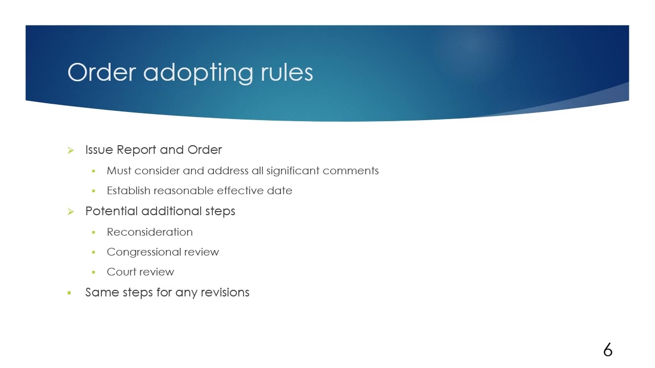 Overview of the FCC’s Rulemaking Process