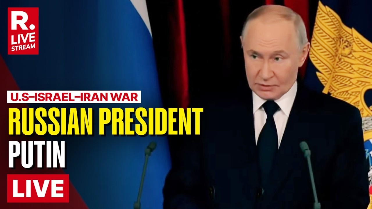 Russian President Putin Speaks at Annual Heads of Russian Police Assembly | Middle East Conflict