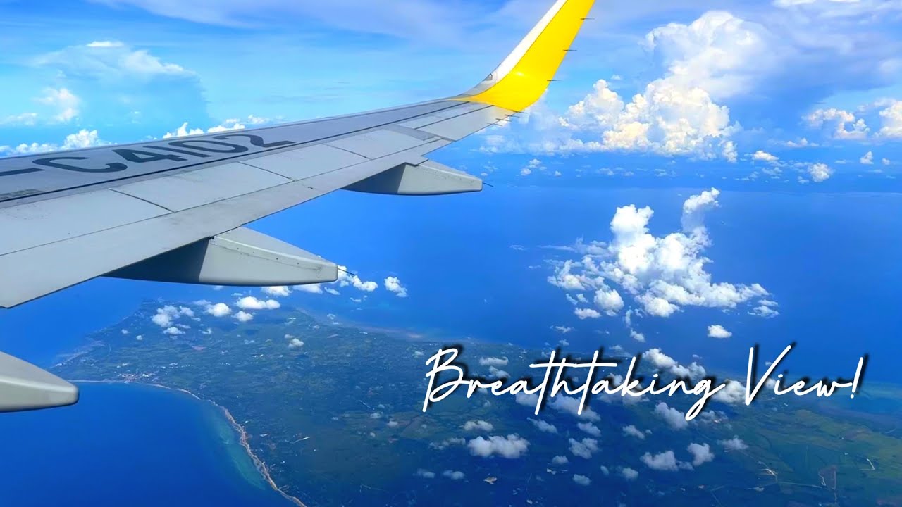 Breathtaking Window Seat View: Flying into Daraga Airport (Legazpi) #explorephilippines