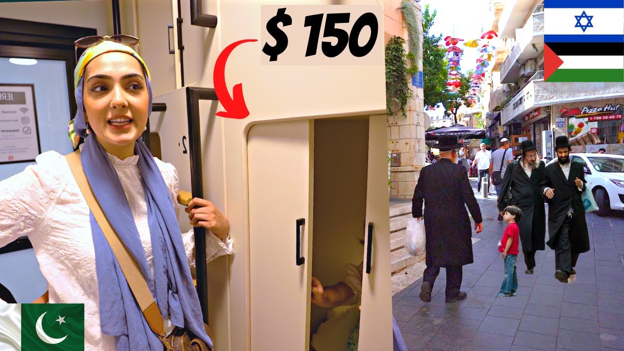 THE CHEAPEST HOTEL IN THE HASIDIC JEWISH NEIGHBORHOOD OF JERUSALEM🇮🇱 IMMY & TANI TRAVEL VLOG