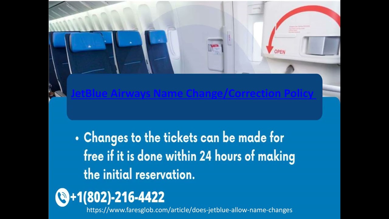 Jetblue Airways Name Change Policy