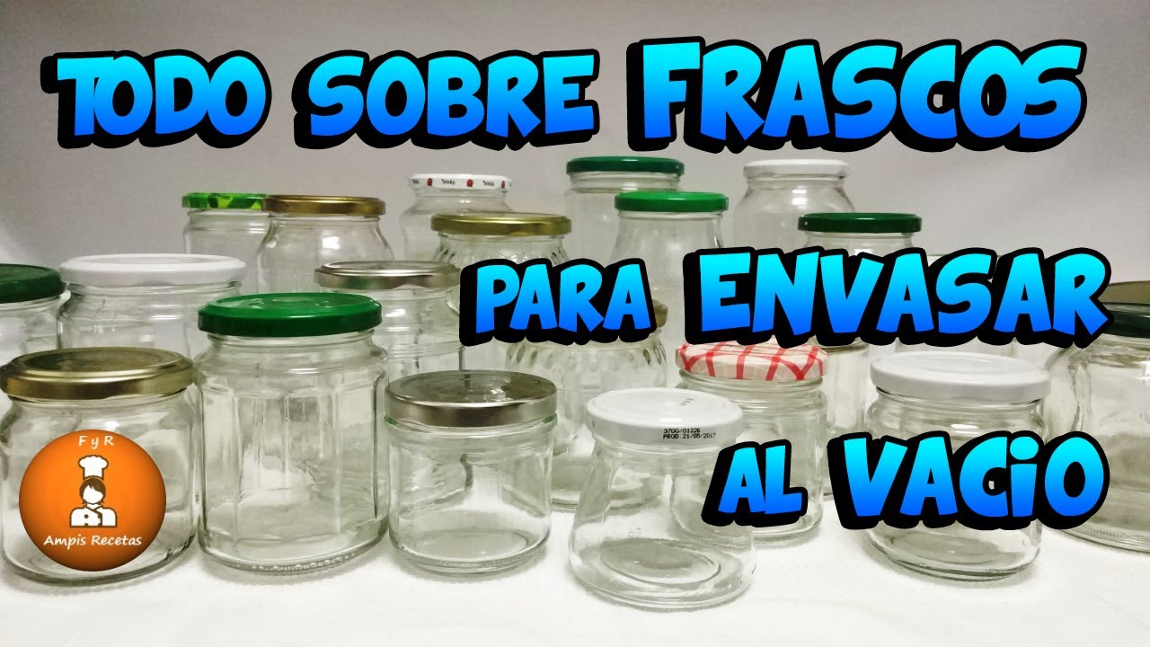 Cómo esterilizar y reciclar frascos y tapas para envasar al vacío en casa /@Ampis Recetas