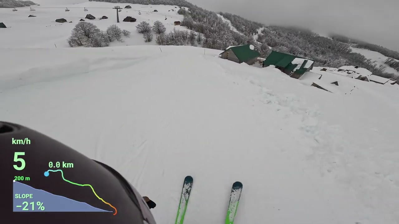 Kolašin 1600 Ski Downhill  🇲🇪❄️🎿 part 4