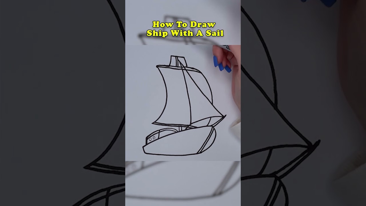 😍You can draw SHIP WITH SAIL too✨ 