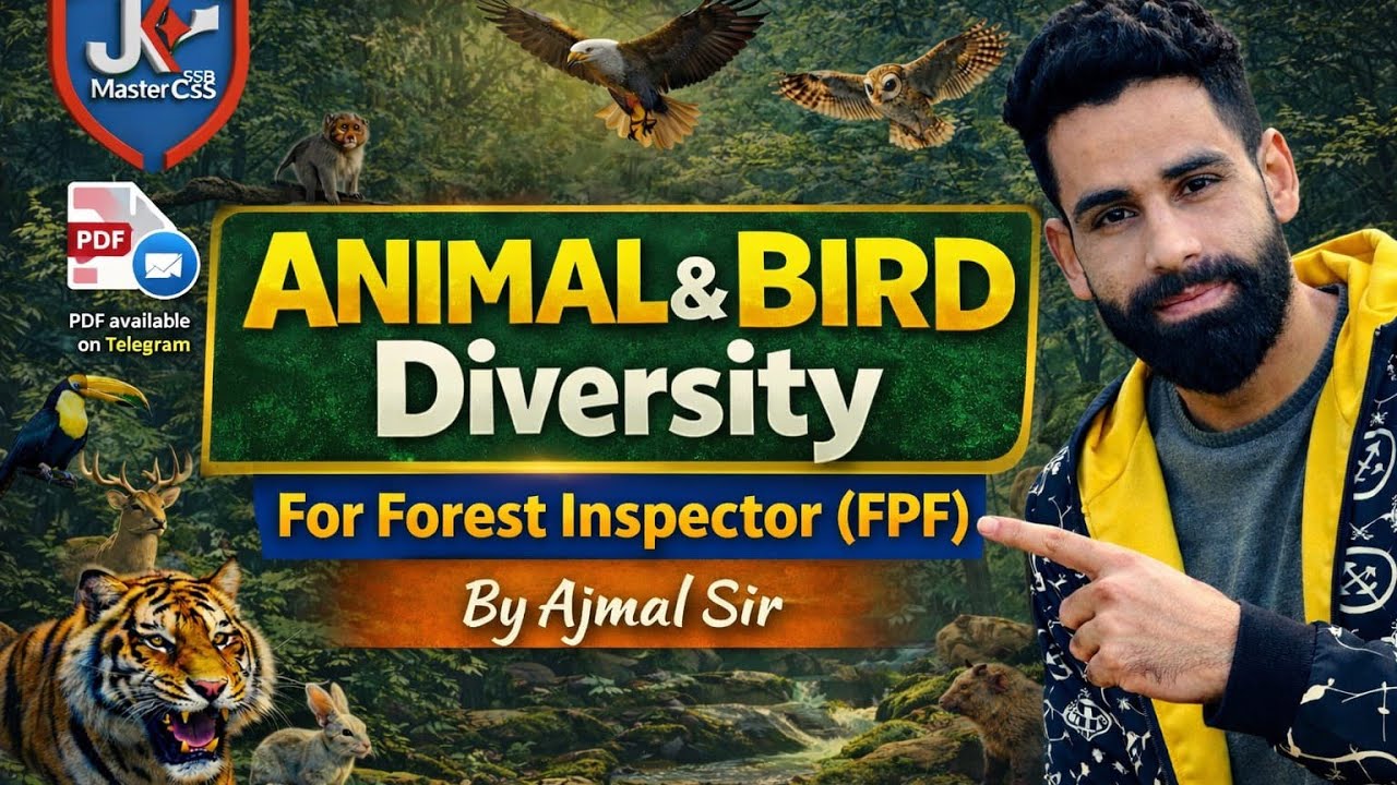 ANIMAL & BIRD DIVERSITY || FOREST INSPECTOR FPF ||EVS FOR FOREST INSPECTOR FPF 