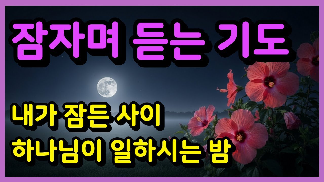 잠자며 듣는 기도 ㅣ 내가 잠든 사이 하나님이 일하시는 밤ㅣ잠들기 전 기도ㅣ하루를 마무리하는 기도ㅣ자면서 듣는 기도ㅣ밤기도