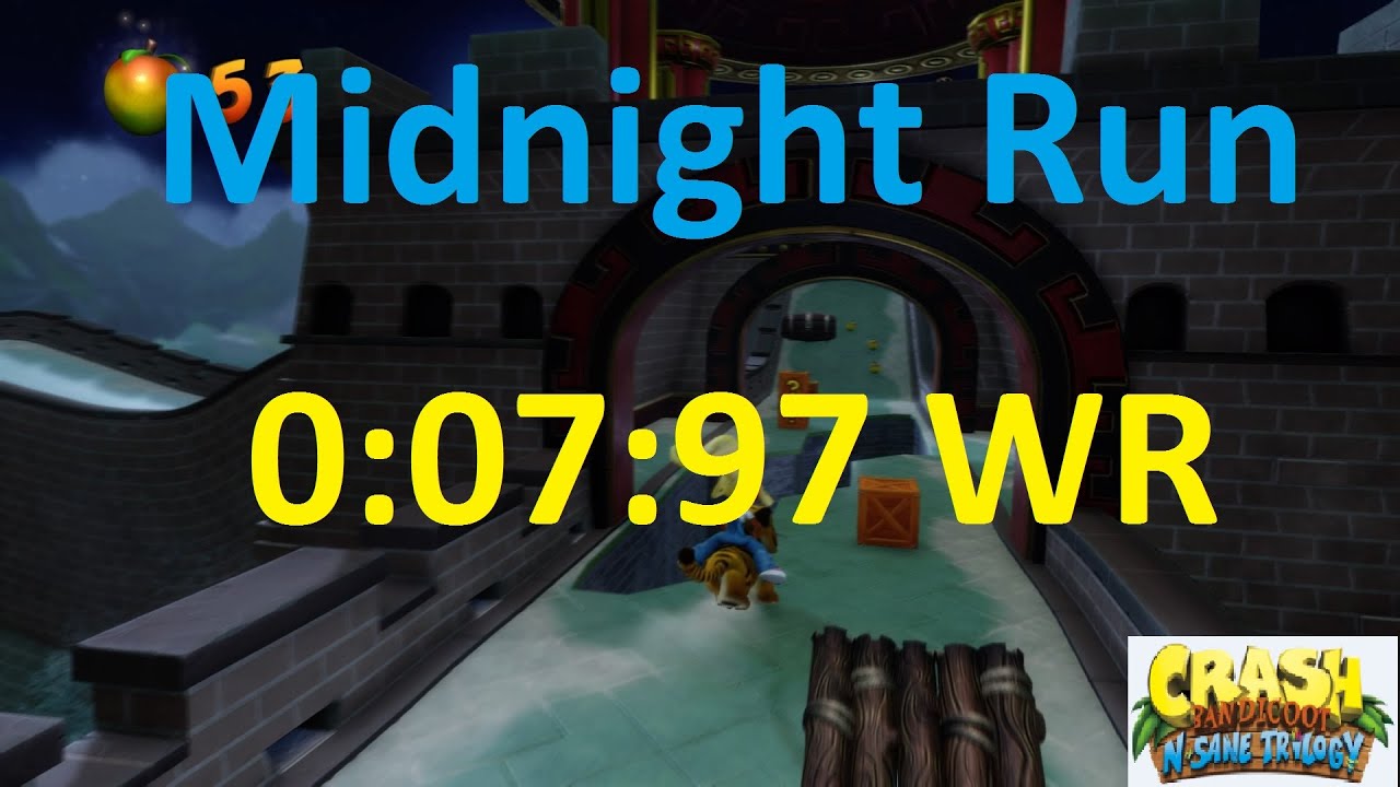 Crash Bandicoot 3 NST _ Midnight Run 0:07:97 WR [PS4]