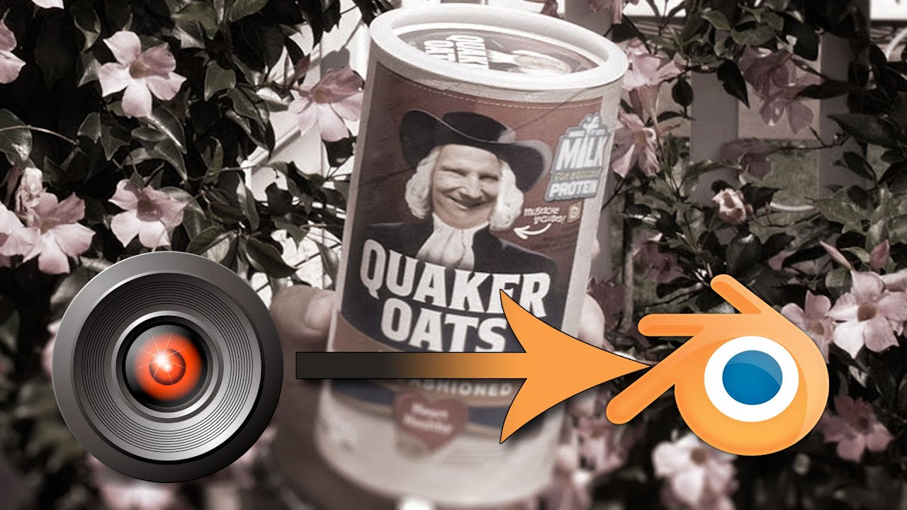Syntheyes to Blender: Changing the Face on a Quaker Oats Can
