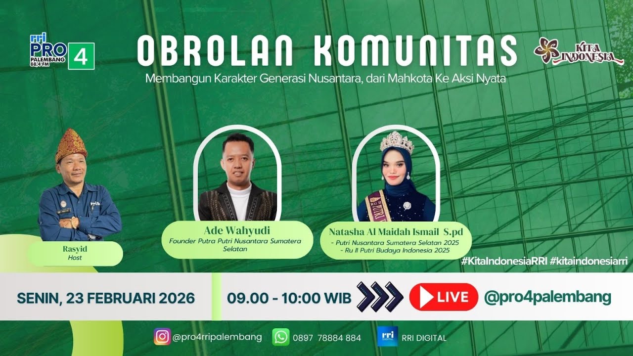 OBROLAN KOMUNITAS  - RRI PALEMBANG, 23 FEBRUARI 2026